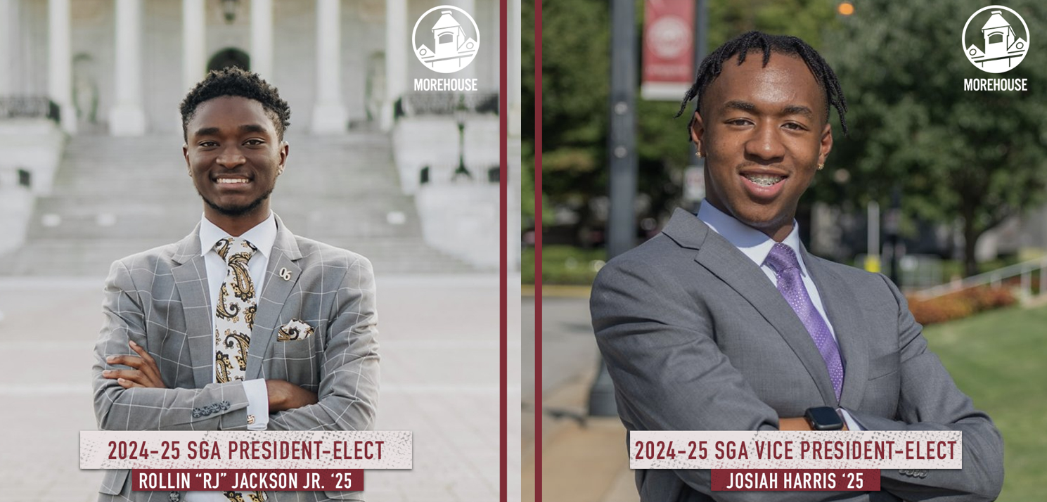 20242025 Morehouse SGA PresidentElect and Vice PresidentElect Announced